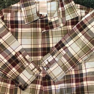 Janie and Jack boys plaid long sleeve shirt